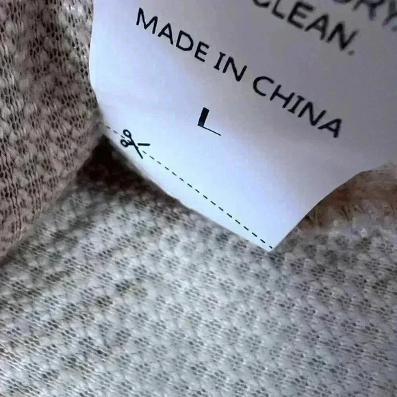 Kangaroo Pocket Buffalo Plaid Teddy Pullover Size Large Cropped Neutral - Picture 4 of 5